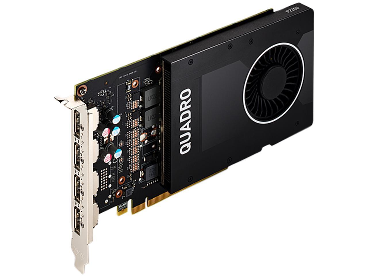 PNY Nvidia Quadro P2200 DP-DVI SLアダプター付 Pny Vcqp2200-Sb Vxc Vcqp2200-Sb Quadro P2200 Gcard Ret Scb