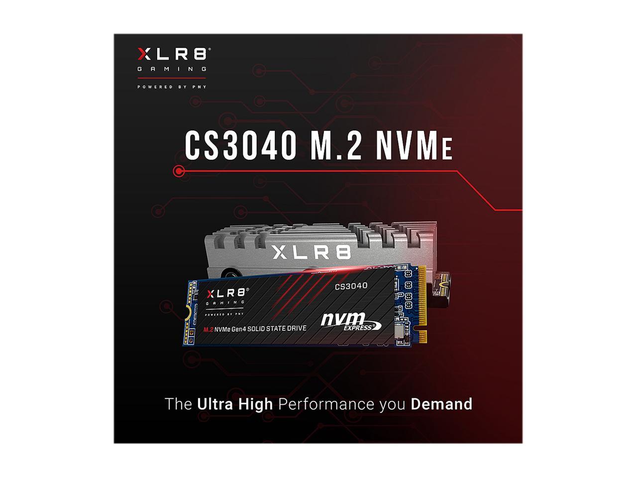 Pny Xlr8 Cs3040 M.2 2280 4Tb Pci-Express 4.0 X4, Nvme 1.3 3D Nand Internal Solid State Drive (Ssd) M280Cs3040Hs-4Tb-Rb