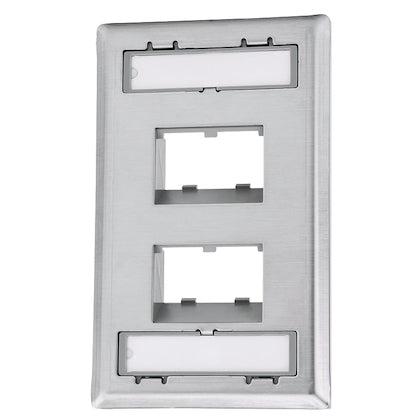 Panduit Cfpsl4S Wall Plate/Switch Cover Stainless Steel