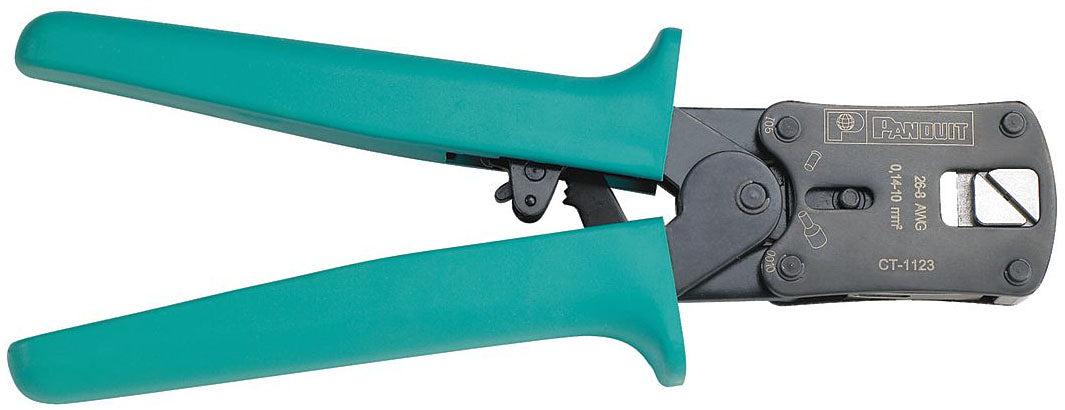 Panduit Ct-1123 Cable Crimper Crimping Tool Green