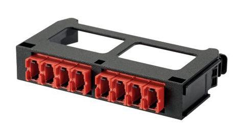Panduit Fqmap85Rd Fibre Optic Adapter Mpo Black, Red