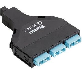 Panduit Fqxn-06-03As Fibre Optic Adapter Sc/Mpo Aqua Colour, Black
