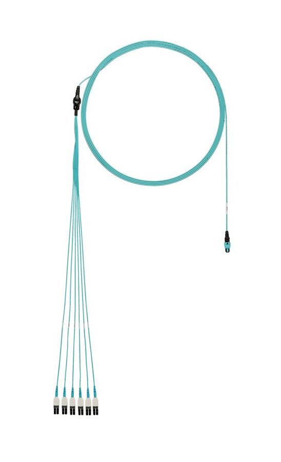Panduit Fxtrl8Nussnm009 Fibre Optic Cable 9 M Panmpo 12X Lc Om3 Aqua Colour