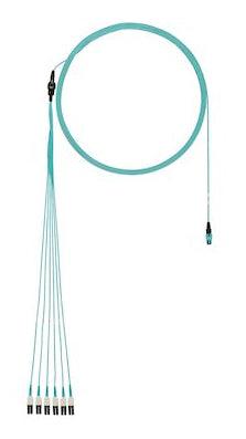 Panduit Fztrl8Nussnm023 Fibre Optic Cable 23 M Panmpo 6X Lc Om4 Aqua Colour
