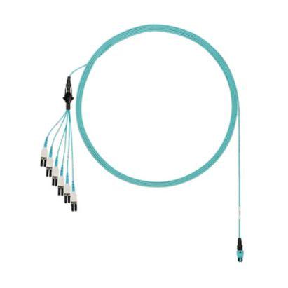 Panduit Fztrp8Nugsnf051 Fibre Optic Cable 15.54 M Panmpo Lc Ofnp Om4 Aqua Colour