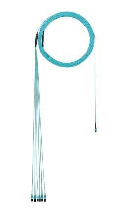 Panduit Fztyp5El2Saf100 Fibre Optic Cable 30.5 M Mpo 6X Lc Ofnp Om4 Aqua Colour