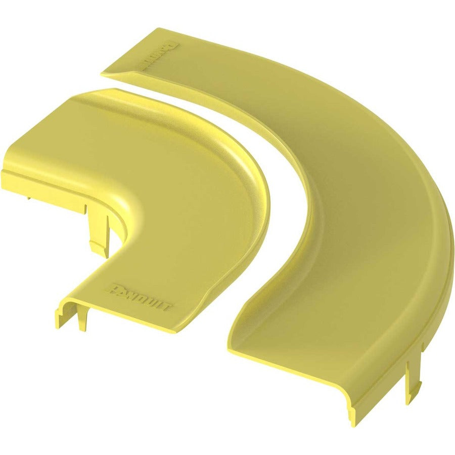 Panduit FiberRunner® Split Cover, Horizontal Right-Angle, 6x4, Yellow FRRASC6LYL
