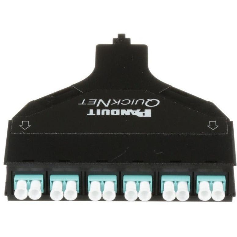 Panduit Fqzn-12-10As Fibre Optic Adapter Lc/Mpo 1 Pc(S) Black, Cyan