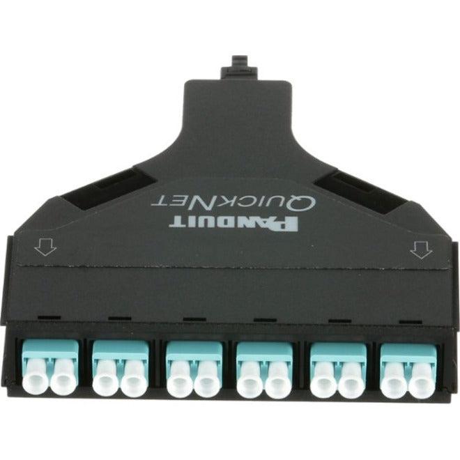 Panduit Fqzo-12-10Af Fibre Optic Adapter Lc 1 Pc(S) Black, Cyan