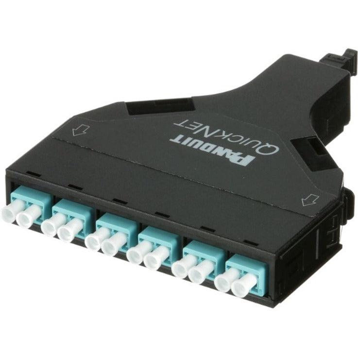 Panduit Fqzo-12-10Af Fibre Optic Adapter Lc 1 Pc(S) Black, Cyan