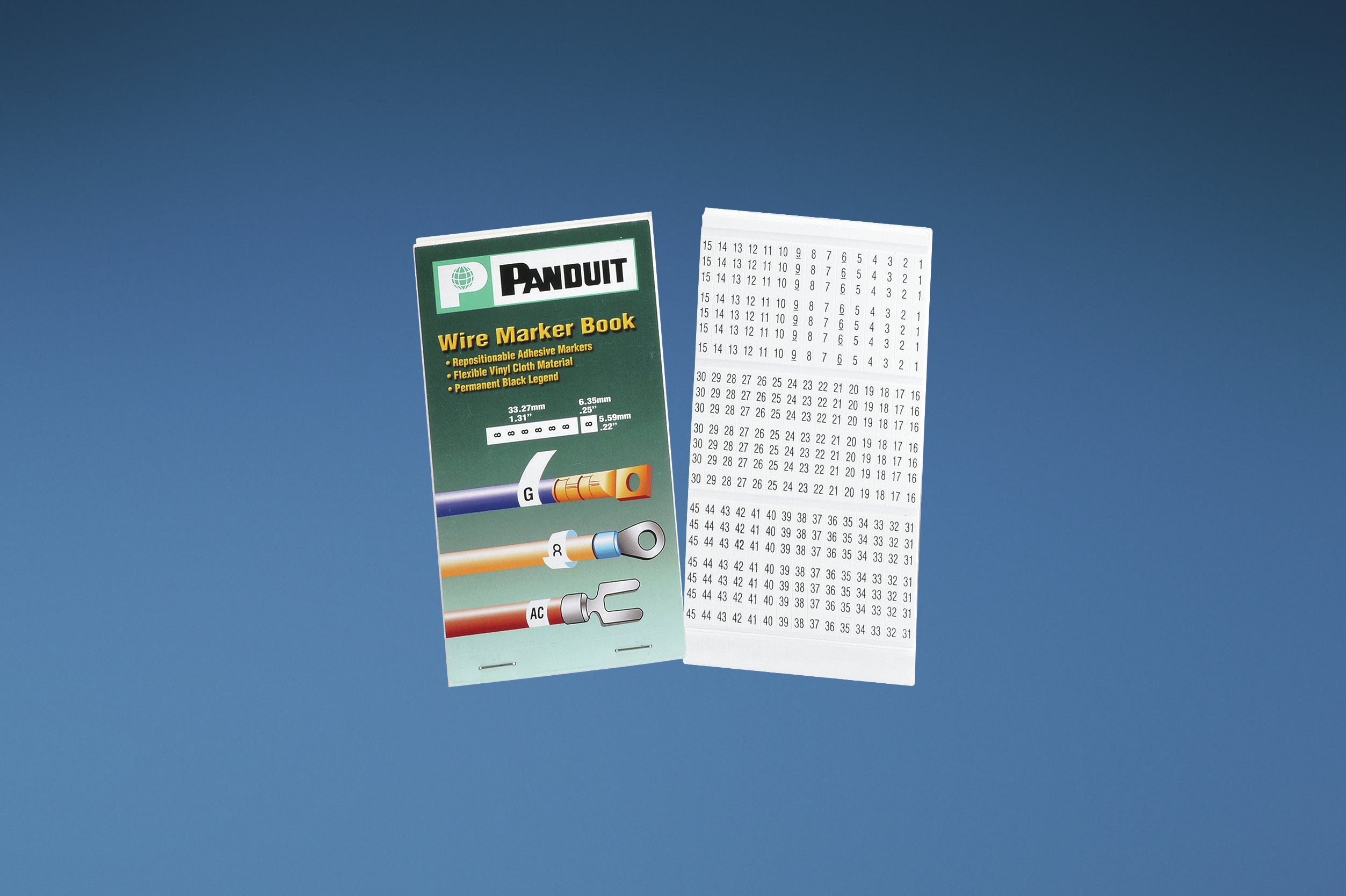 Panduit Pcmb-8 Non-Adhesive Label Green, White