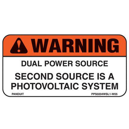 Panduit Pps0204Wsl1-W05 Self-Adhesive Label Rectangle Black, Orange, White 50 Pc(S)