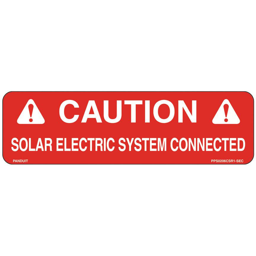 Panduit Pps0206Csr1-Sec Self-Adhesive Label Rectangle Red, White 50 Pc(S)