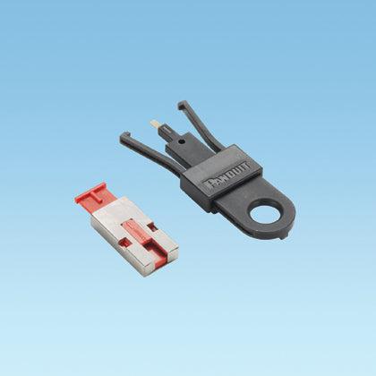 Panduit Psl-Usba Cable Boot Metallic, Red 5 Pc(S)