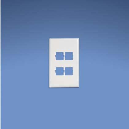 Panduit T70Lv4Wh Wall Plate/Switch Cover White