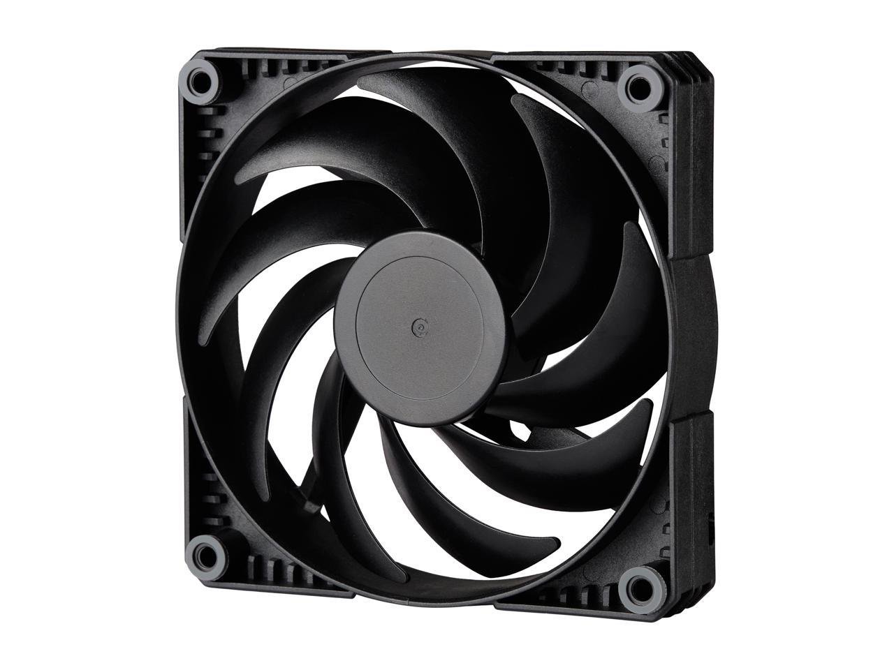 Phanteks Sk120 Pwm Fan - 120Mm Fan, High Airflow Nine-Blade Design, Rubber Dampening Washers - Black Non Led