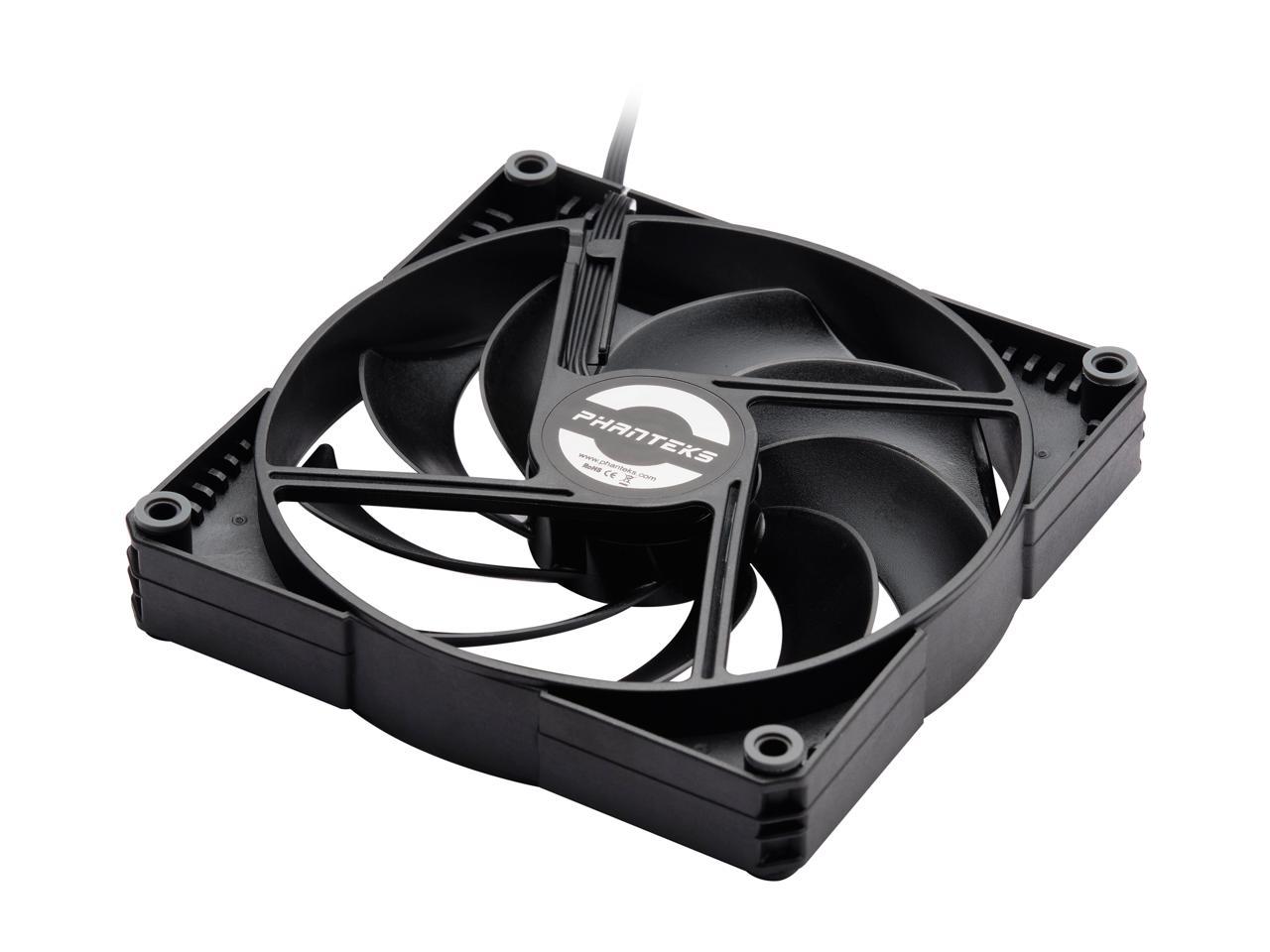 Phanteks Sk140 Pwm Fan - 140Mm Fan, High Airflow Nine-Blade Design, Rubber Dampening Washers - Black Non Led