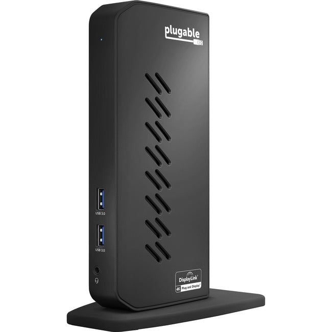 Plugable USB 3.0 and USB-C Dual 4K Display Docking Station with DisplayPort and HDMI for Windows and Mac UD-6950Z