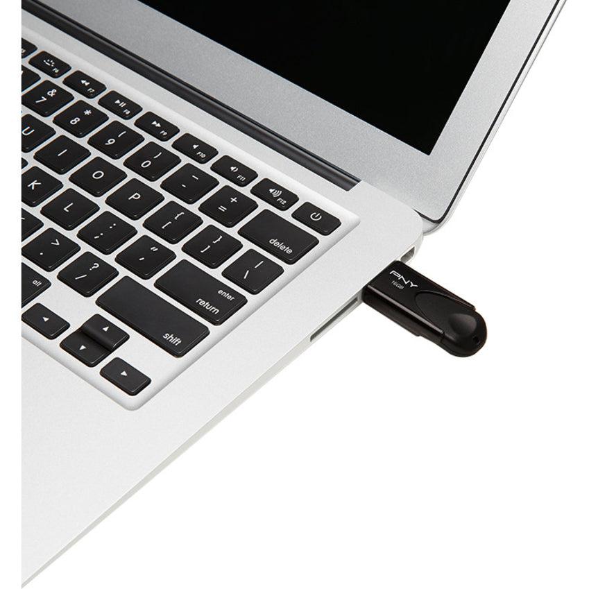 Pny 16Gb Usb 2.0 Flash Drive Usb Flash Drive Usb Type-A Black