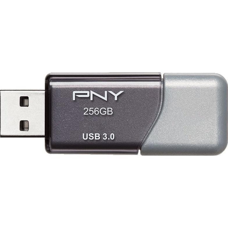 Pny P-Fd256Tbop-Ge Usb Flash Drive 256 Gb Usb Type-A 3.2 Gen 1 (3.1 Gen 1) Grey, Silver