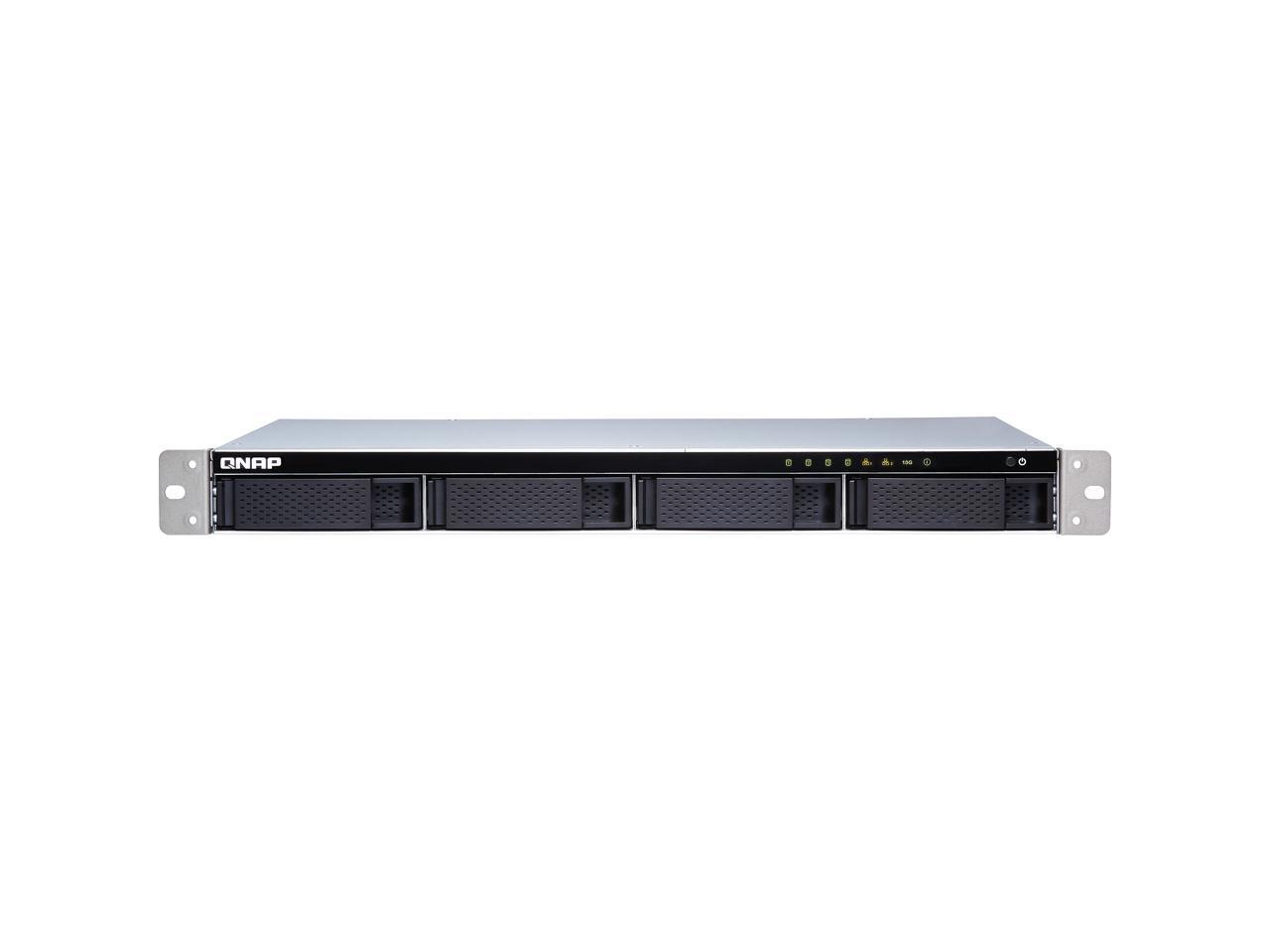 Qnap Ts-431Xeu-8G-Us Short Depth Rackmount Nas With Quad-Core Cpu And 10Gbe Sfp+ Port For Smb