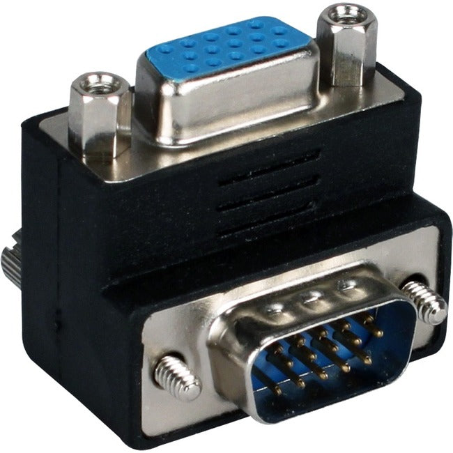 Qvs Vga Hd15 Up-Angle Male To Female Video Adaptor