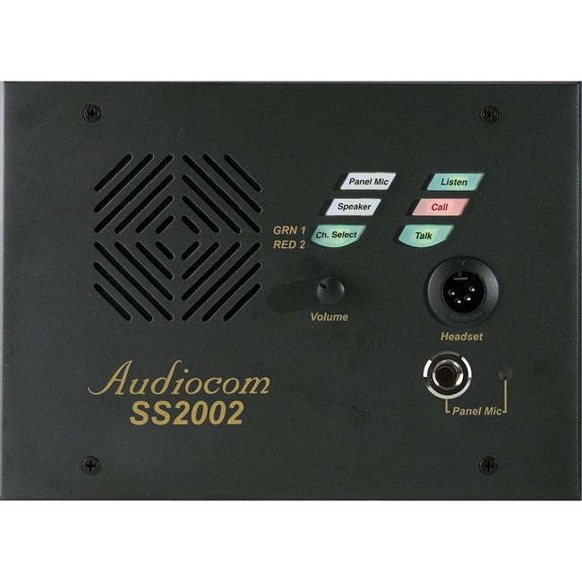 RTS SS-2002 P Box Dual-Channel Desktop Speaker Station with P Box Enclosure SS-2002S