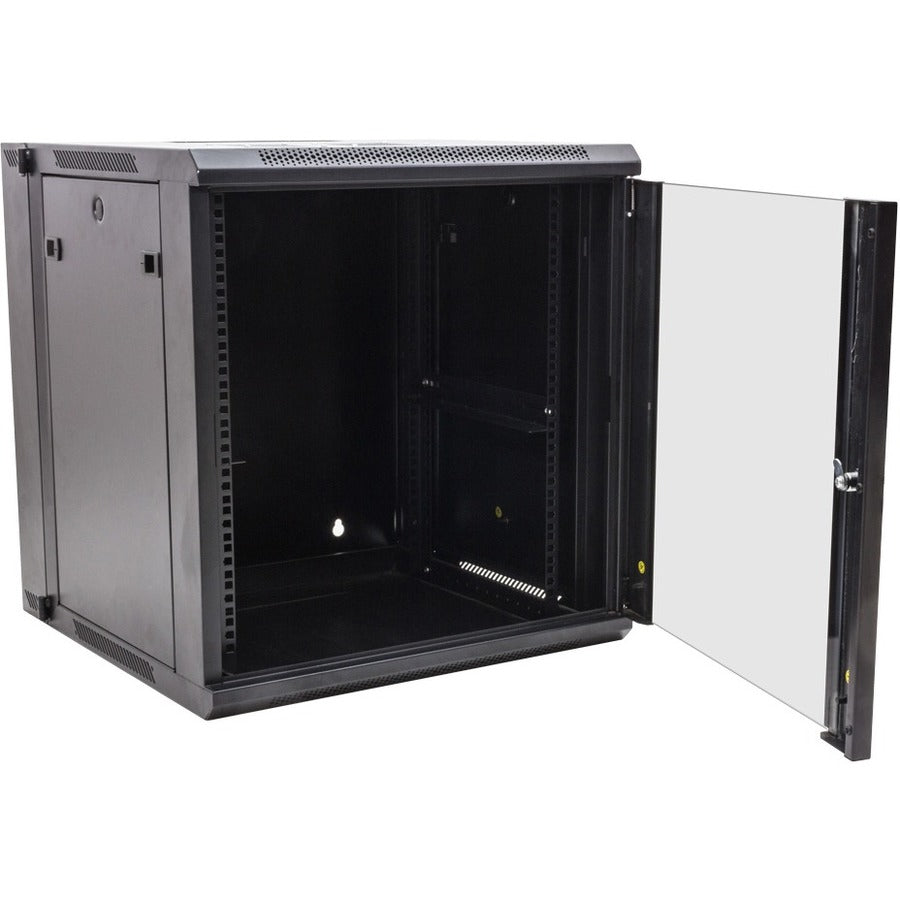 Rack Solutions 12U Swing Out Wall Mount Cabinet 600mm x 600mm (WxD) with Glass Door 185-4765