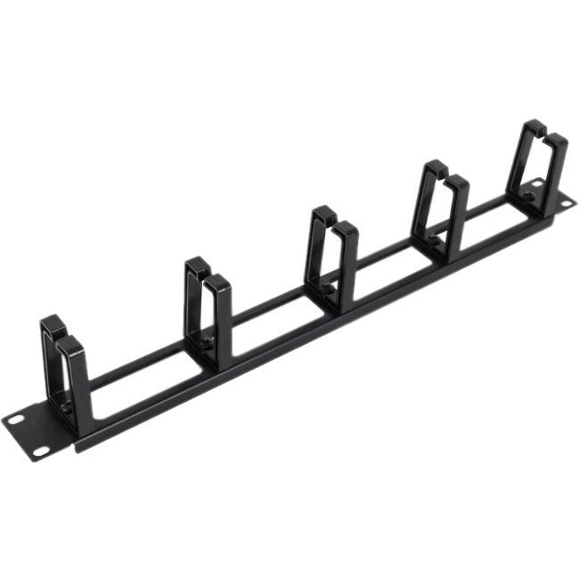 Rack Solutions 1U Horizontal Plastic D-Ring Pass Thru Cable Management Bar 180-4959