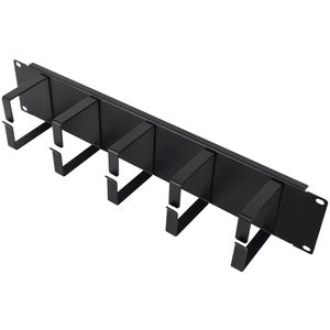 Rack Solutions 2U Horizontal Metal D-Ring Cable Management Bar 180-4958