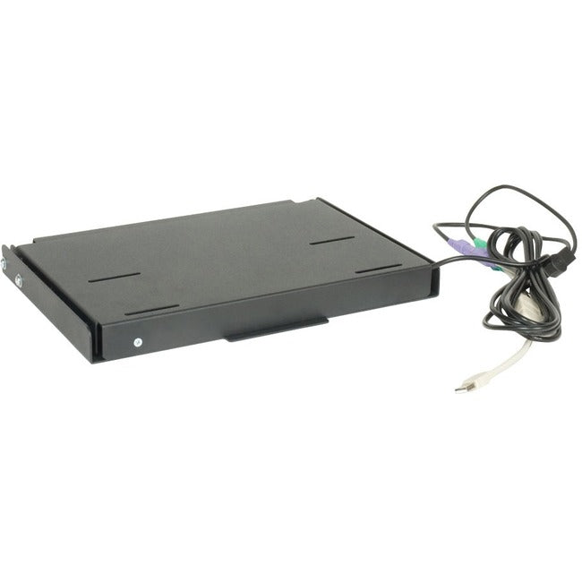 Rack Solutions Wall Mount For Keyboard, Kvm Switch - Black - Taa Compliant
