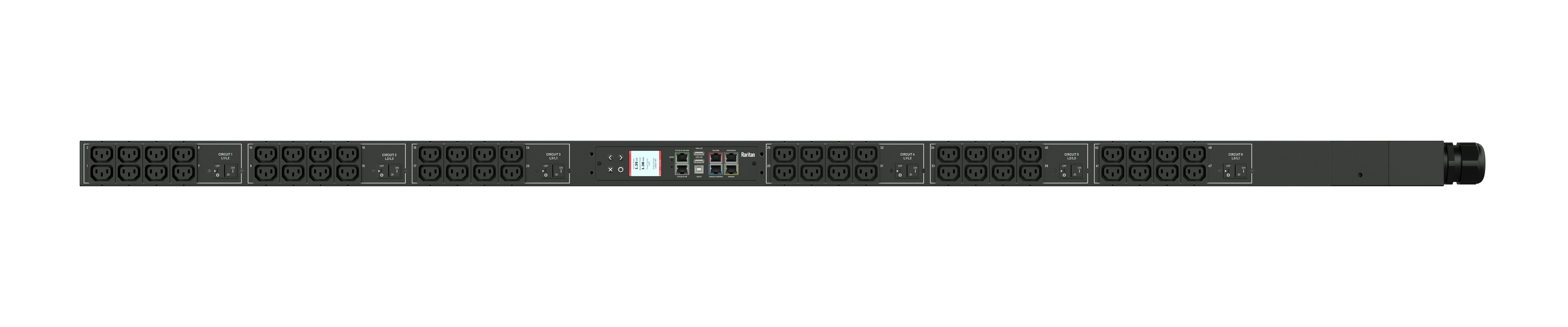 Raritan PX3-1765V-V2 Monitored Rack PDU 0U - Vertical 17.3kVA 48 Outlets