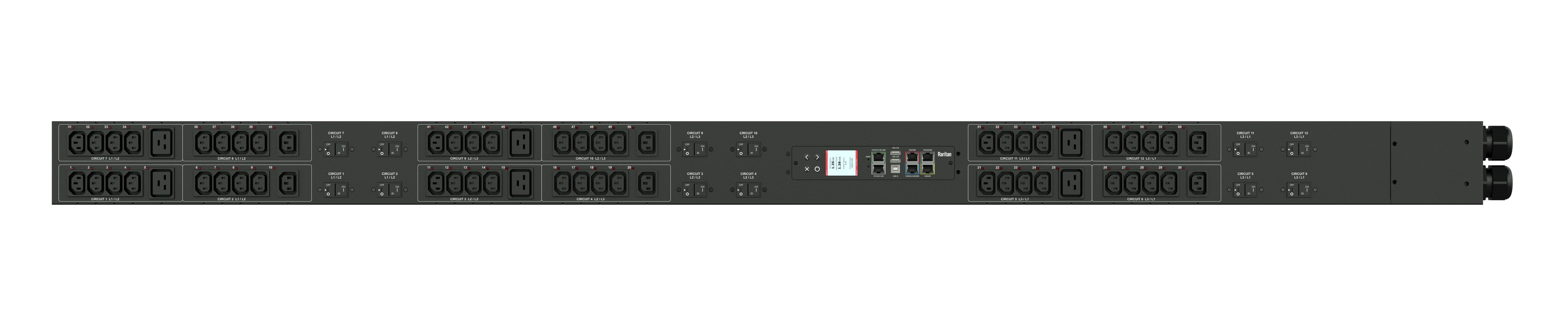 Raritan Px3-4197X2U Power Distribution Unit (Pdu) 60 Ac Outlet(S) 0U Black