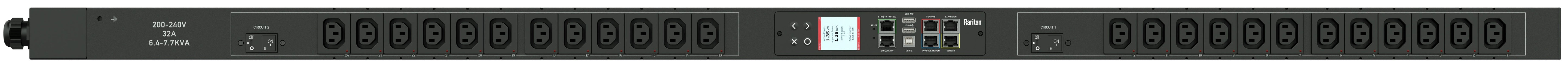 Raritan Px3-5500V Power Distribution Unit (Pdu) 24 Ac Outlet(S) 0U Black