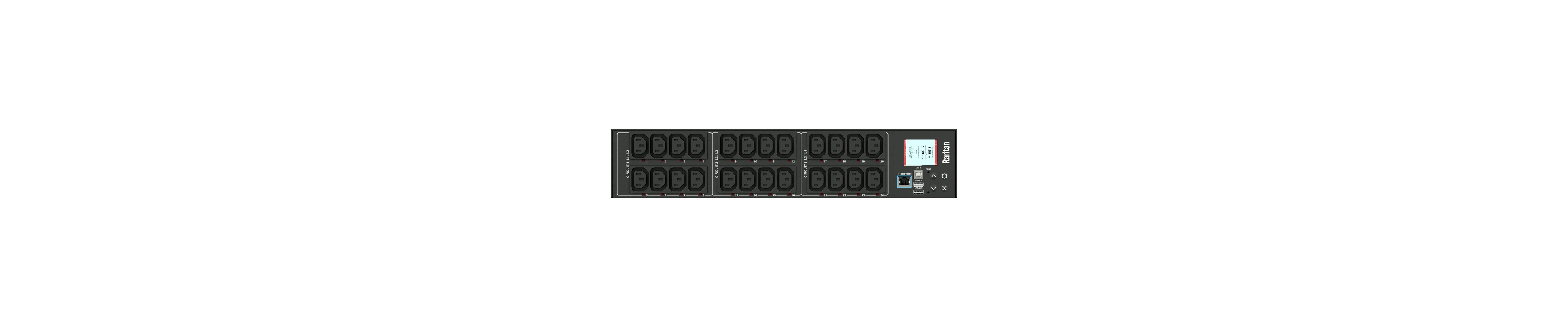 Raritan Px3-5520R Power Distribution Unit (Pdu) 24 Ac Outlet(S) 2U Black