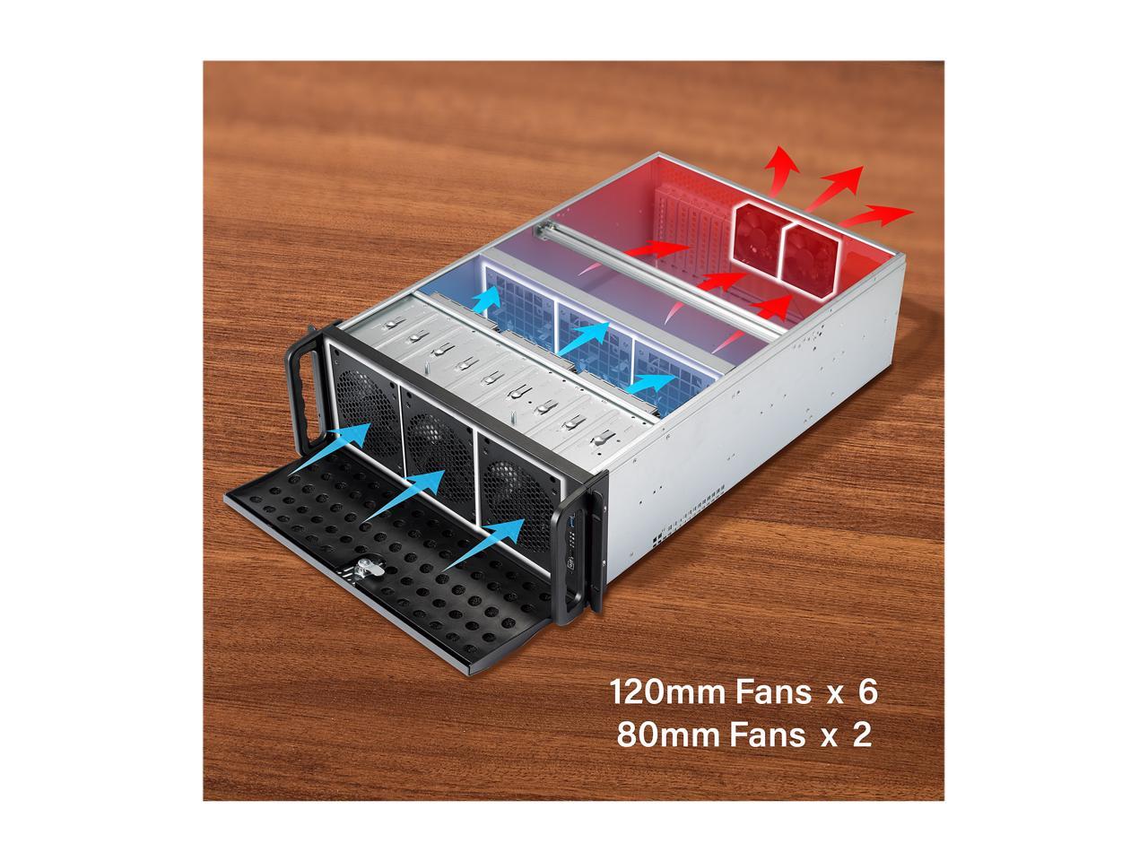 Rosewill 4U Rsv-L4500U Rackmount Server Chassis | Carries Up To 15 3.5" Hdd