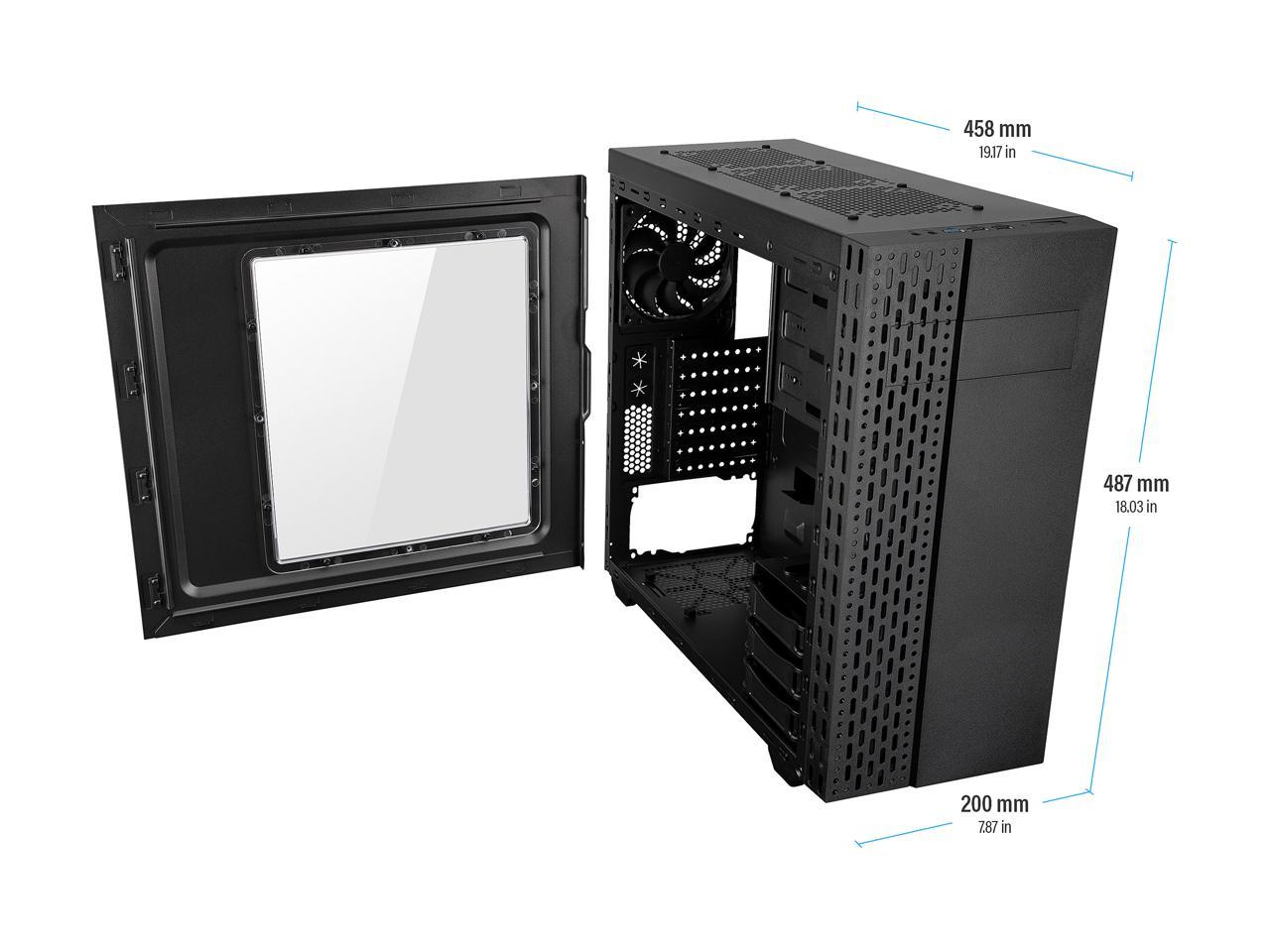 Rosewill Atx Mid Tower Gaming Computer Case, Supports Up To 400 Mm Long Vga Card Tyrfing