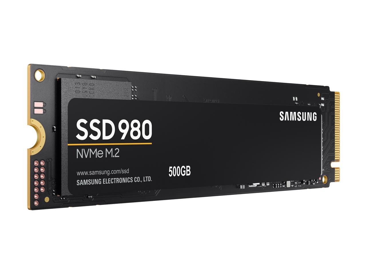 Samsung 980 M.2 2280 500Gb Pci-Express 3.0 X4, Nvme 1.4 V-Nand Mlc Internal Solid State Drive (Ssd) Mz-V8V500B/Am