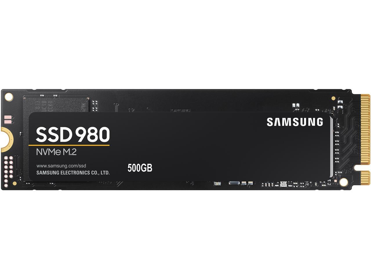 Samsung 980 M.2 2280 500Gb Pci-Express 3.0 X4, Nvme 1.4 V-Nand Mlc Internal Solid State Drive (Ssd) Mz-V8V500B/Am