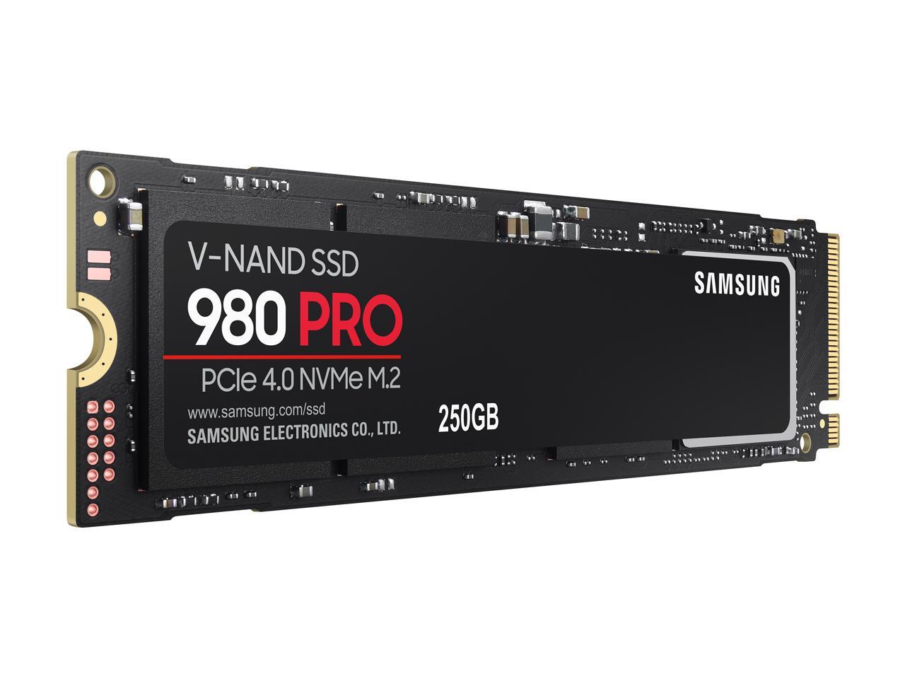 Samsung 980 Pro M.2 2280 250Gb Pci-Express Gen 4.0 X4, Nvme 1.3C Samsung V-Nand Internal Solid State Drive (Ssd) Mz-V8P250B/Am