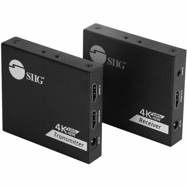 SIIG 4K 60Hz HDMI Over Cat6 Extender with Loopout & IR CE-H27D11-S1