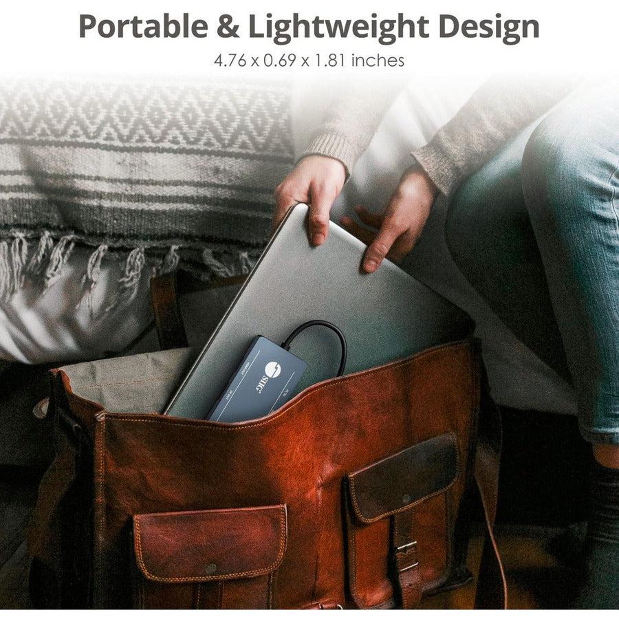 SIIG Mini DisplayPort 4K Video Dock with USB 3.0 LAN Hub JU-H30F11-S1