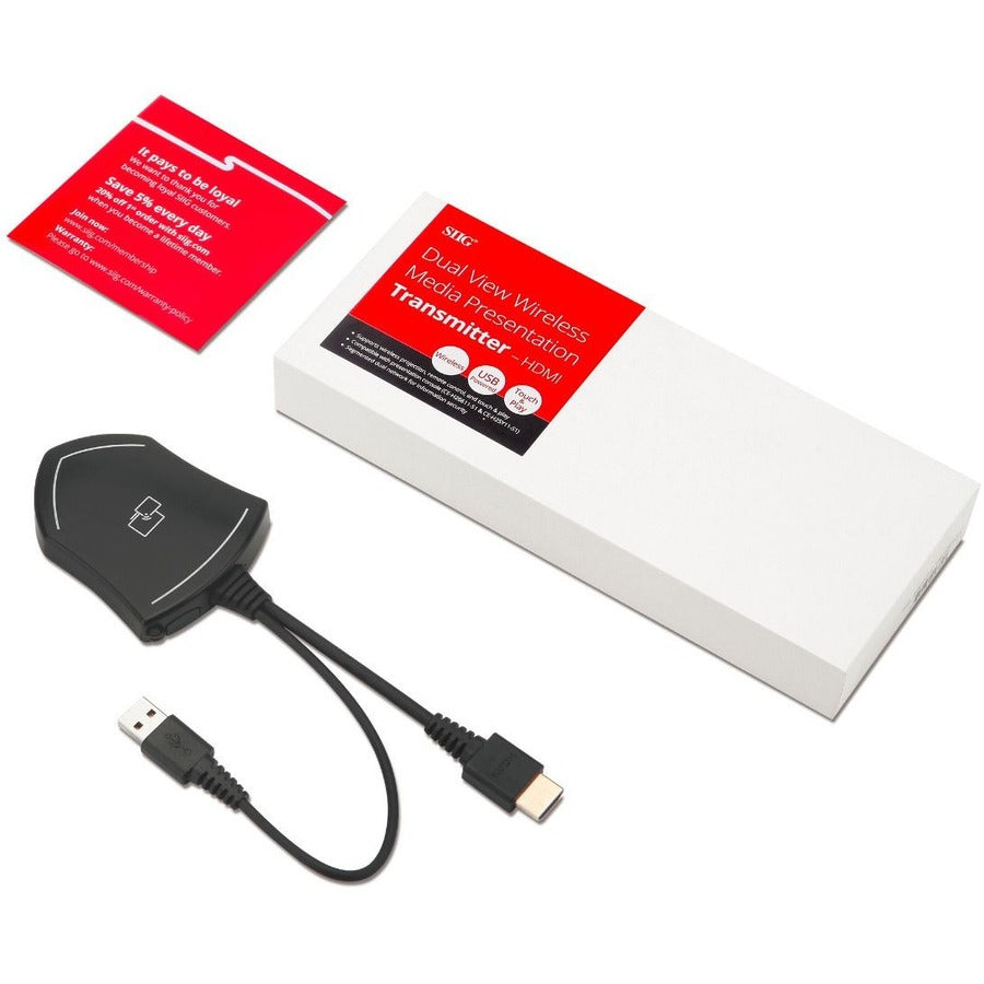 SIIG Wireless Media Presentation Transmitter - HDMI Dongle CE-H26711-S1