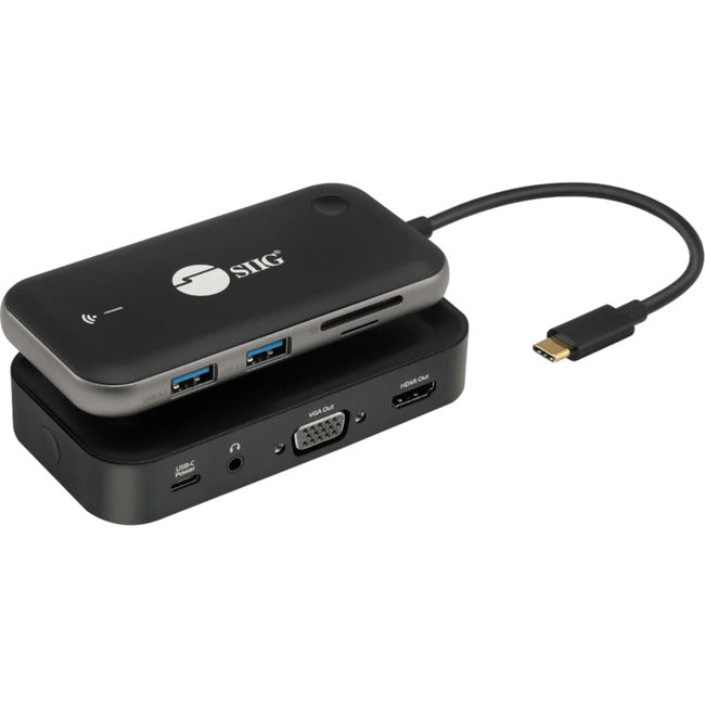 SIIG Wireless USB-C Video Hub Extender 1080p - 32Ft CE-H26P11-S1