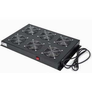 Solidrack Fan Tray- 6 Fans,Roof Mount Fan Panel Airflow Mgmt