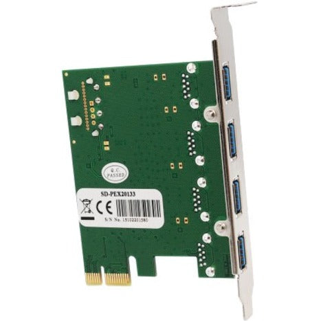 SYBA Multimedia 4 Port USB 3.0 PCI-e x1 Card SD-PEX20133