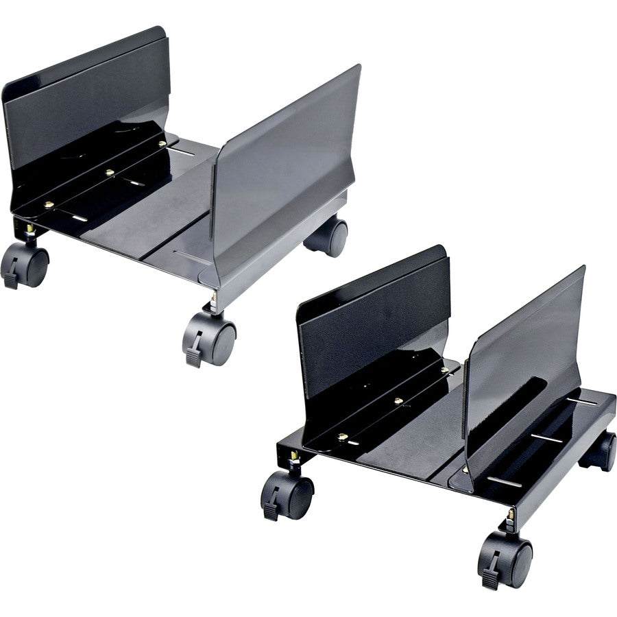 SYBA Multimedia Steel PC Stand for ATX Case with Adj. Width and 4 Caster wheels SY-ACC65063