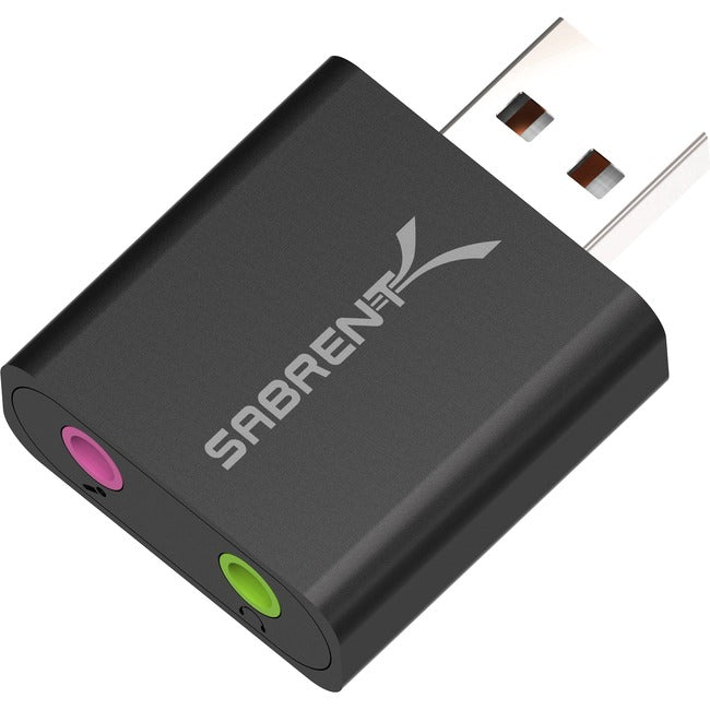 Sabrent Usb Aluminum External Stereo Sound Adapter | Black