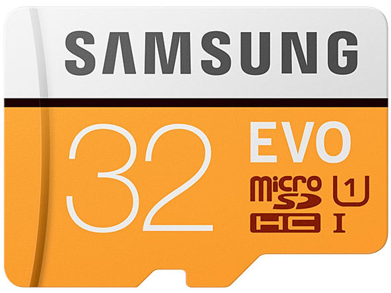 Samsung 32Gb Evo Microsdhc Uhs-I/U1 Memory Card With Adapter, Speed Up To 95Mb/S (Mb-Mp32Ga/Am)