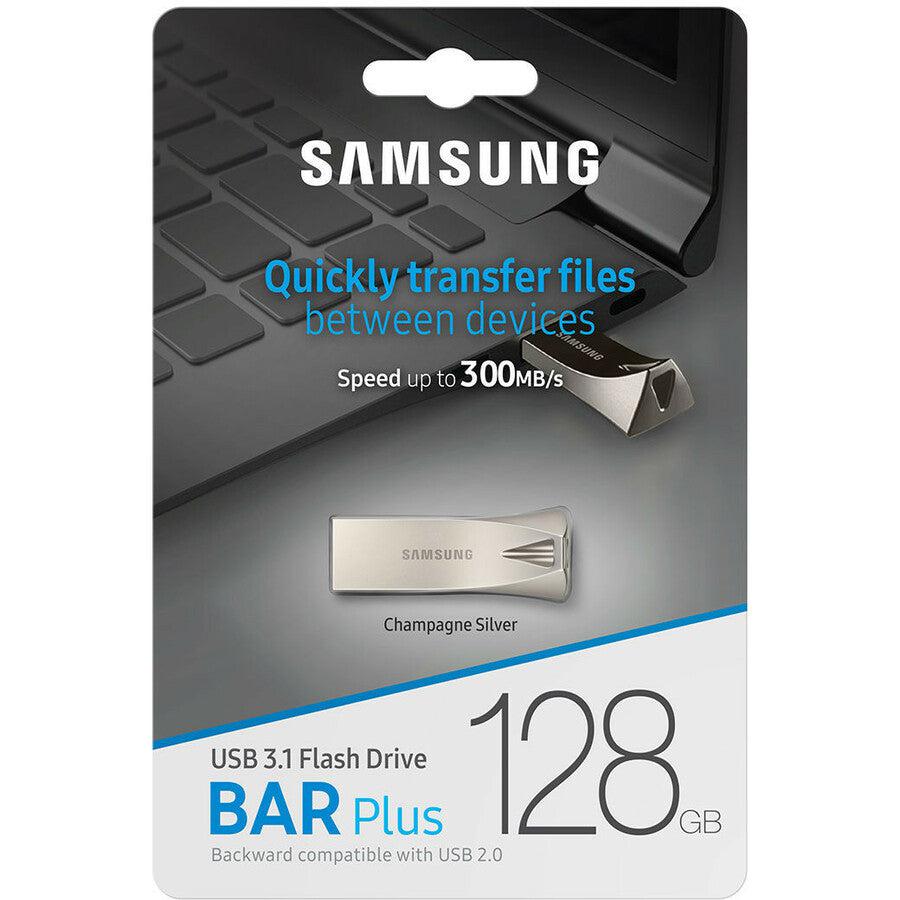 Samsung 32Gb Bar Plus (Metal) Usb 3.1 Flash Drive, Speed Up To 200Mb/S (Muf-32Be3/Am)